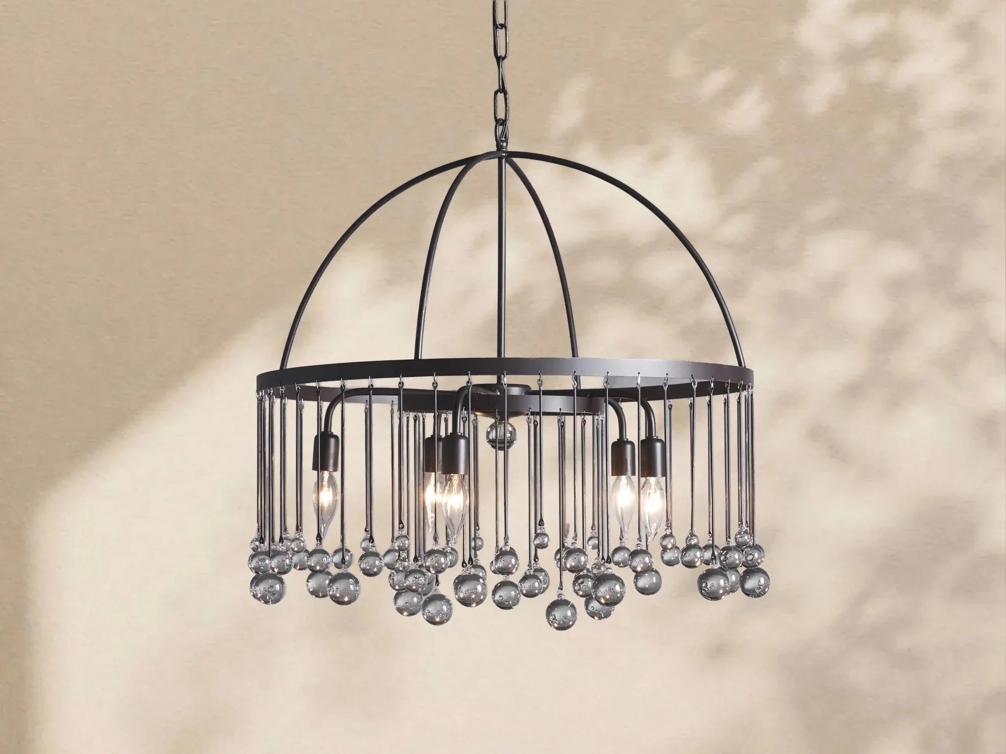 Aubrey Crystal Ball Round Chandelier 5 Light / 8 Light - Cyran Lamps