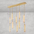 Audaben Alabaster Linear Chandelier 54" - Cyran Lamps
