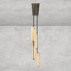 Audaben Alabaster Linear Chandelier 54" - Cyran Lamps