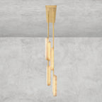 Audaben Alabaster Linear Chandelier 54" - Cyran Lamps