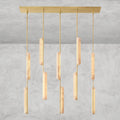 Audaben Alabaster Linear Chandelier 54" - Cyran Lamps