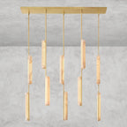 Audaben Alabaster Linear Chandelier 54" - Cyran Lamps