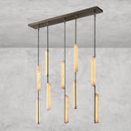 Audaben Alabaster Linear Chandelier 54" - Cyran Lamps