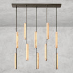 Audaben Alabaster Linear Chandelier 54" - Cyran Lamps