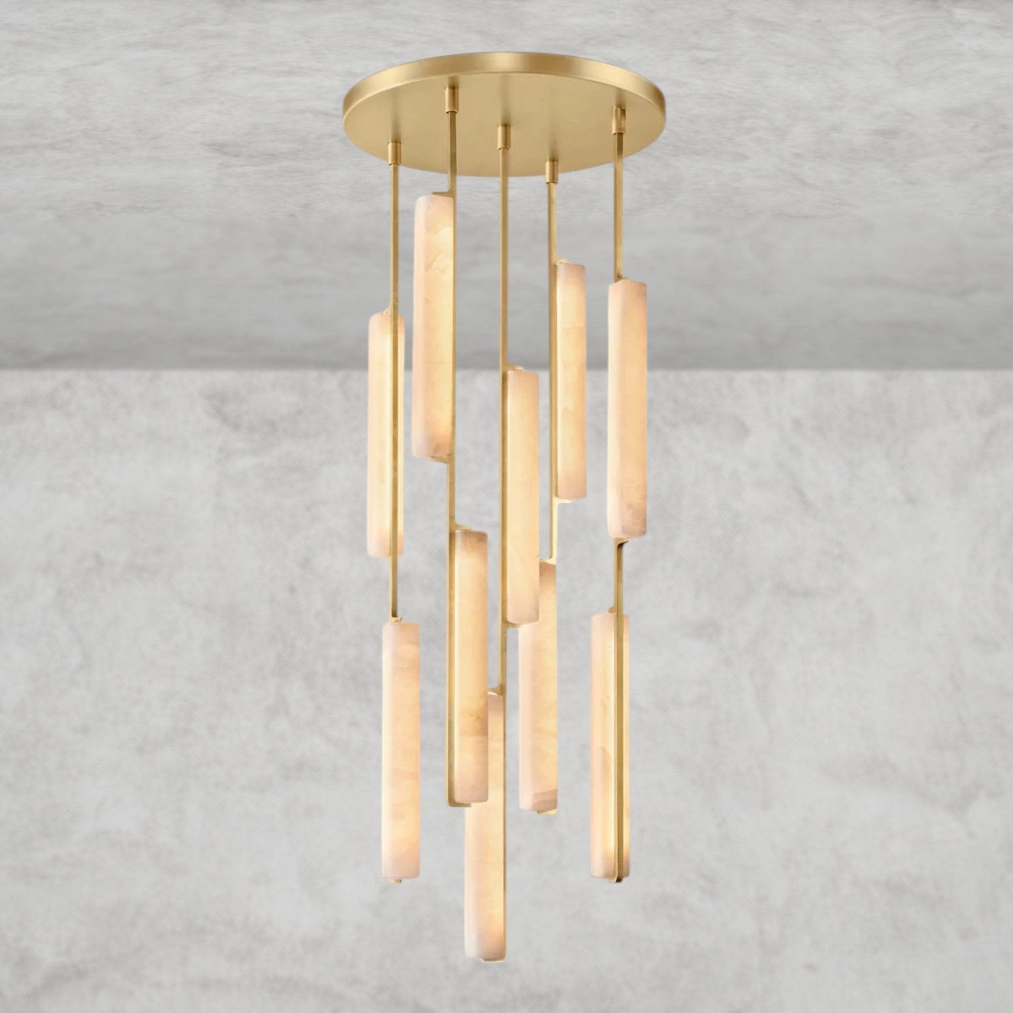 Audaben Alabaster Round Chandelier 24", 40", 56" - Cyran Lamps