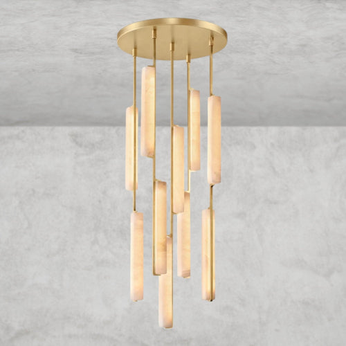 Audaben Alabaster Round Chandelier 24", 40", 56" - Cyran Lamps