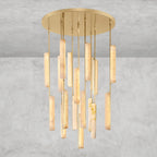 Audaben Alabaster Round Chandelier 24", 40", 56" - Cyran Lamps