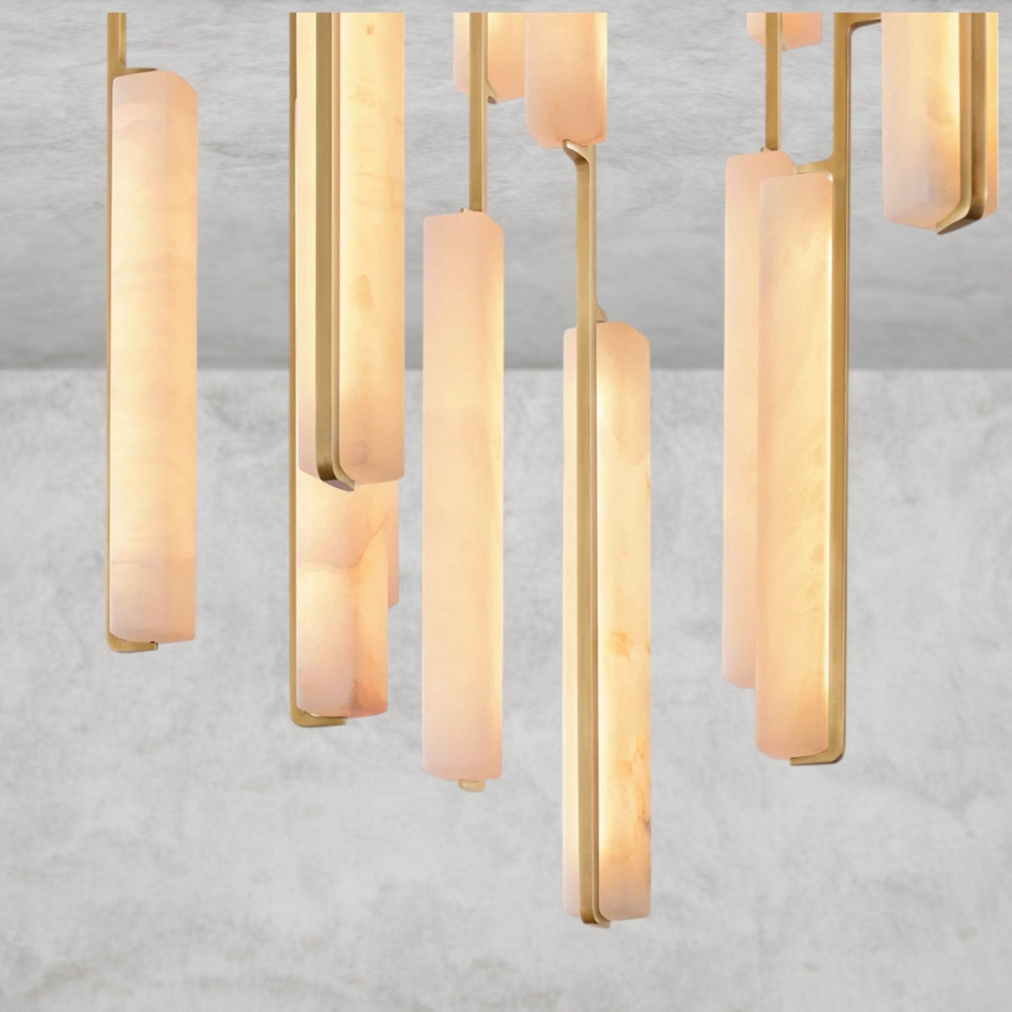 Audaben Alabaster Round Chandelier 24", 40", 56" - Cyran Lamps