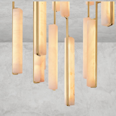 Audaben Alabaster Round Chandelier 24", 40", 56" - Cyran Lamps