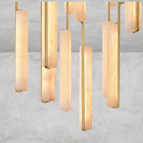 Audaben Alabaster Round Chandelier 24", 40", 56" - Cyran Lamps