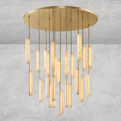 Audaben Alabaster Round Chandelier 24", 40", 56" - Cyran Lamps