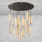 Audaben Alabaster Round Chandelier 24", 40", 56" - Cyran Lamps