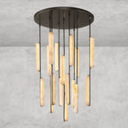 Audaben Alabaster Round Chandelier 24", 40", 56" - Cyran Lamps