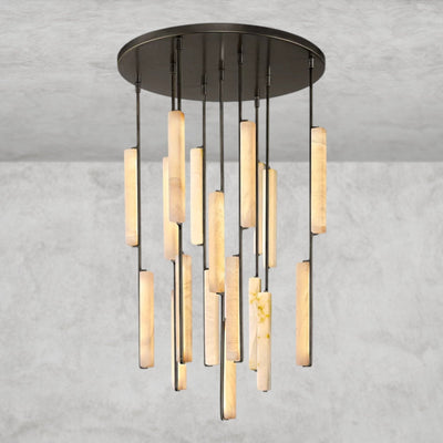 Audaben Alabaster Round Chandelier 24", 40", 56" - Cyran Lamps