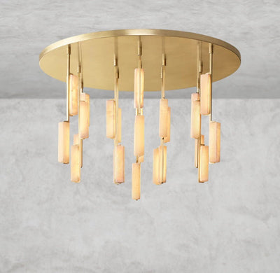 Audaben Alabaster Round Chandelier 24", 40", 56" - Cyran Lamps
