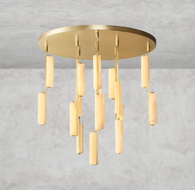Audaben Alabaster Round Chandelier 24", 40", 56" - Cyran Lamps