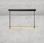 Audaben Alabaster Single Bar Linear Chandelier - Cyran Lamps