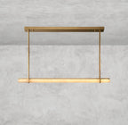 Audaben Alabaster Single Bar Linear Chandelier - Cyran Lamps