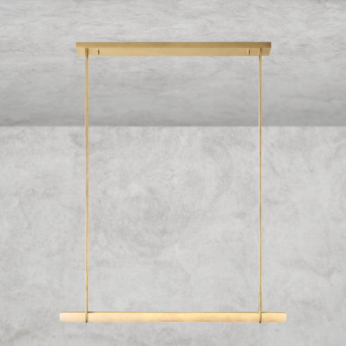 Audaben Alabaster Single Bar Linear Chandelier - Cyran Lamps