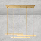 Audaben Alabaster Triple Bar Linear Chandelier - Cyran Lamps