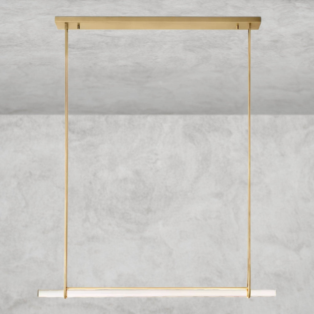 Audaben Crystal Linear Single Bar Chandelier - Cyran Lamps