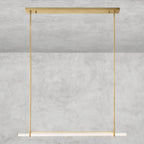 Audaben Crystal Linear Single Bar Chandelier - Cyran Lamps