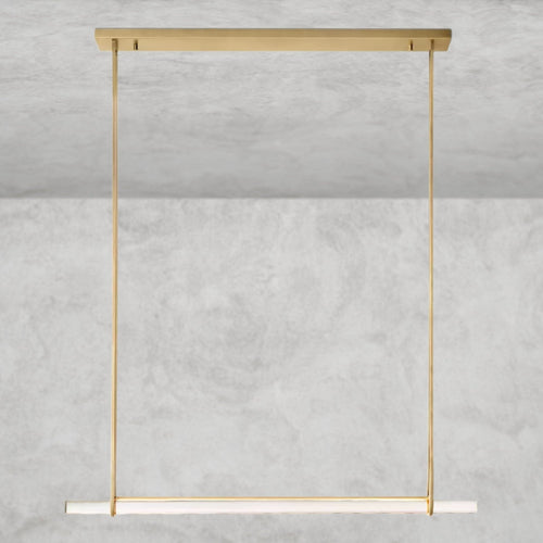 Audaben Crystal Linear Single Bar Chandelier - Cyran Lamps