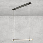 Audaben Crystal Linear Single Bar Chandelier - Cyran Lamps