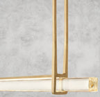 Audaben Crystal Linear Single Bar Chandelier - Cyran Lamps