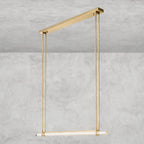 Audaben Crystal Linear Single Bar Chandelier - Cyran Lamps