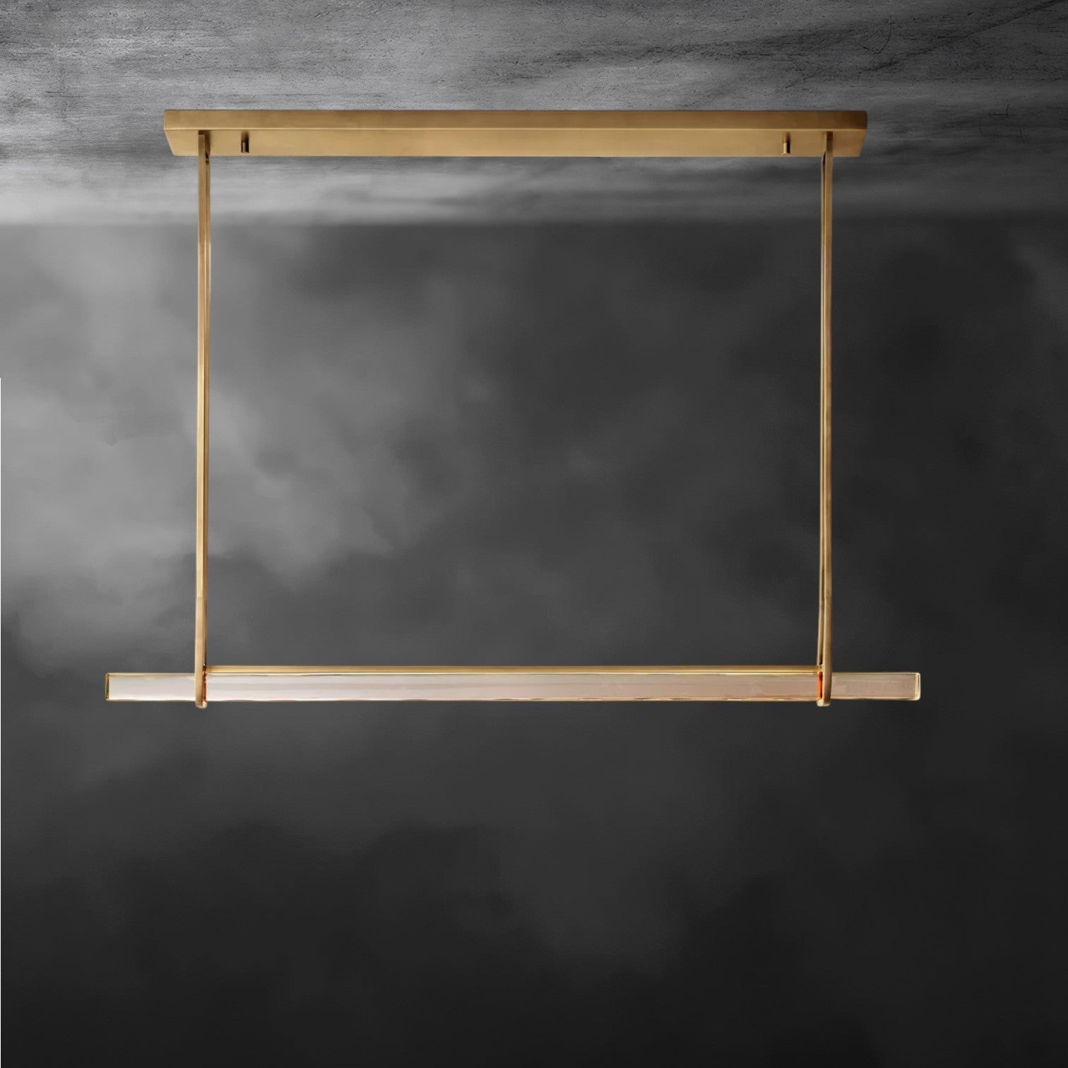 Audaben Crystal Linear Single Bar Chandelier - Cyran Lamps