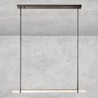 Audaben Crystal Linear Single Bar Chandelier - Cyran Lamps