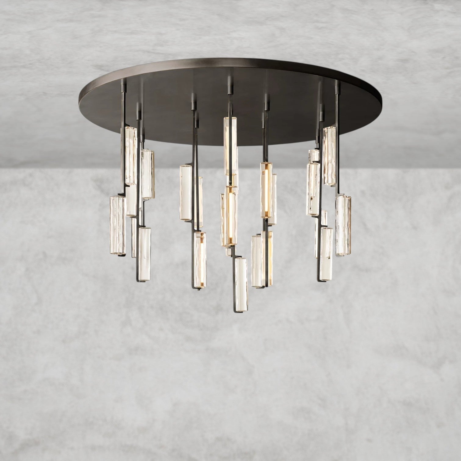 Audaben Crystal Round Chandelier 24", 40", 56" - Cyran Lamps