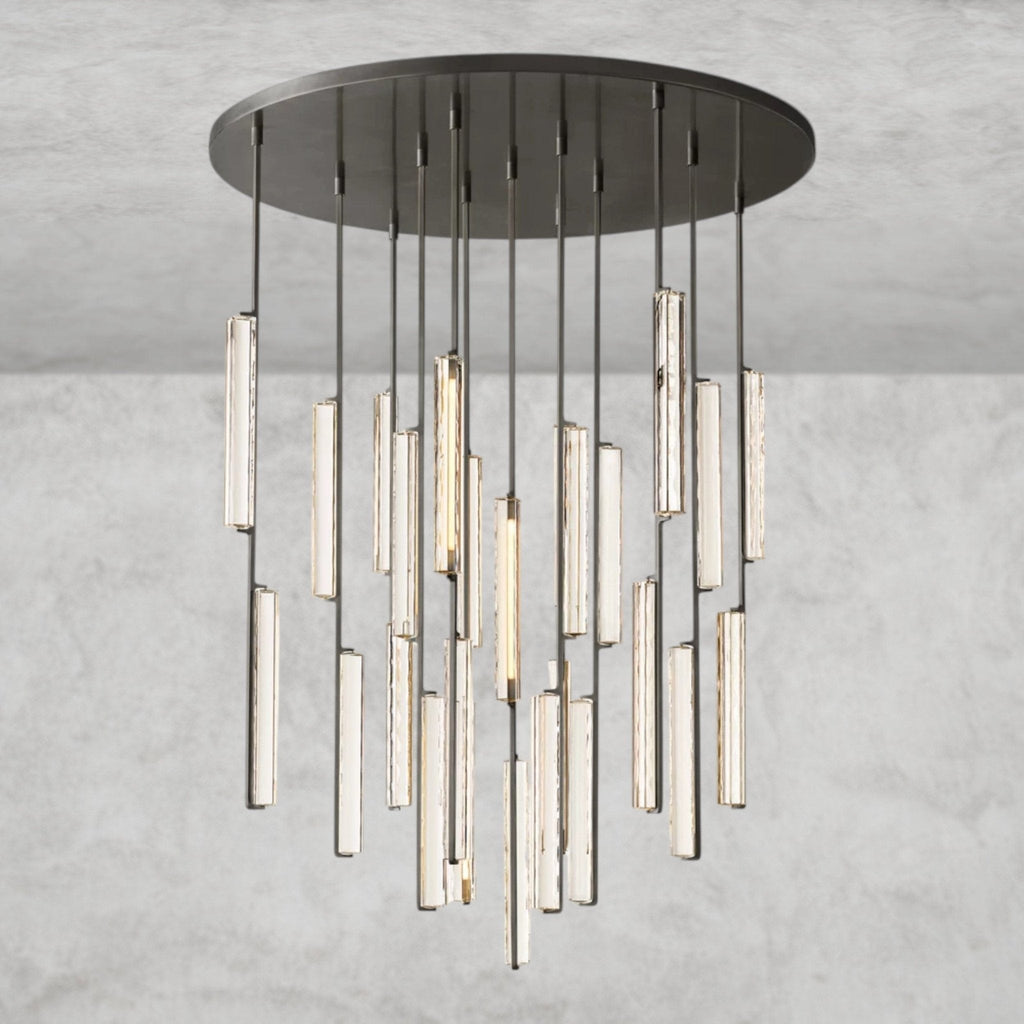 Audaben Crystal Round Chandelier 24", 40", 56" - Cyran Lamps