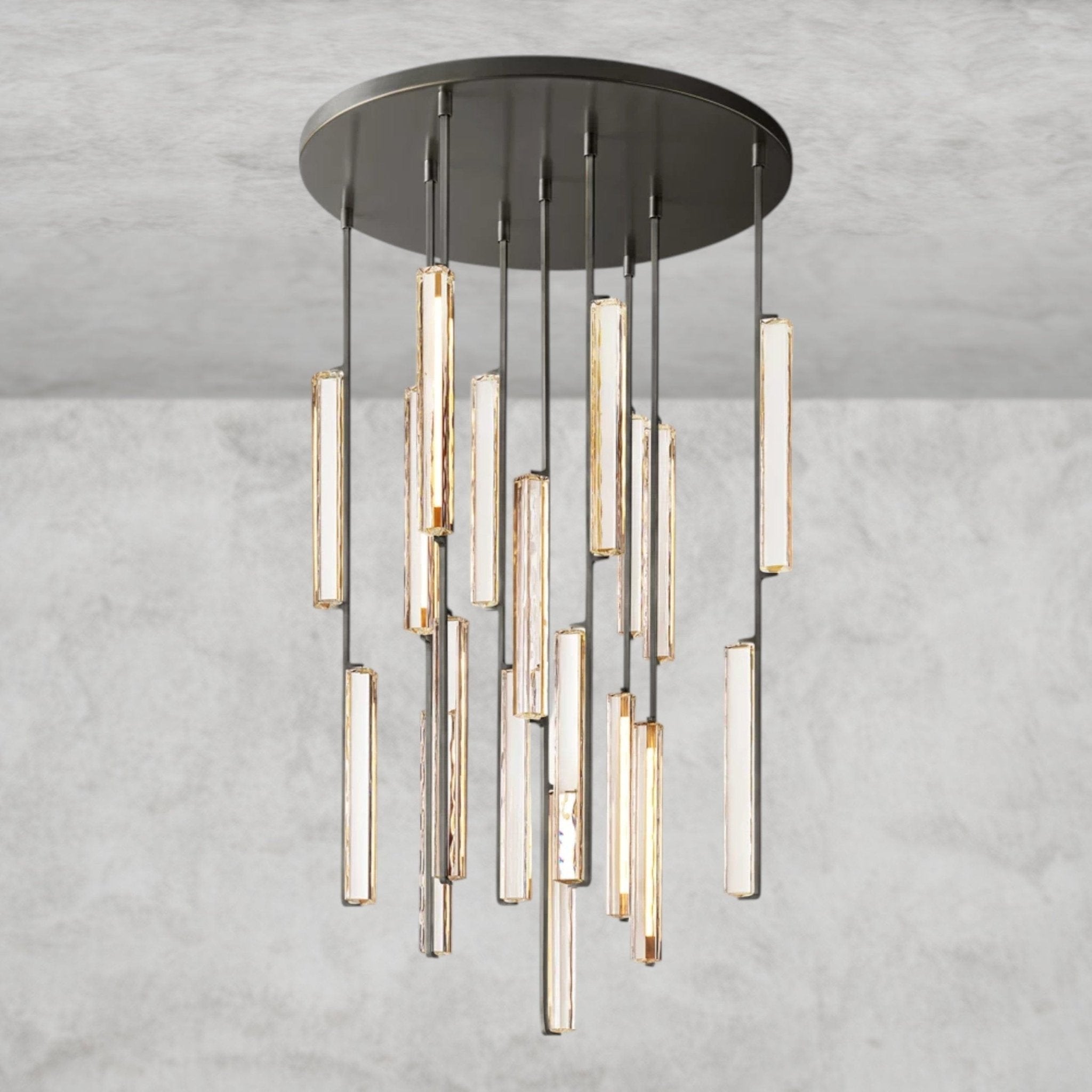 Audaben Crystal Round Chandelier 24", 40", 56" - Cyran Lamps