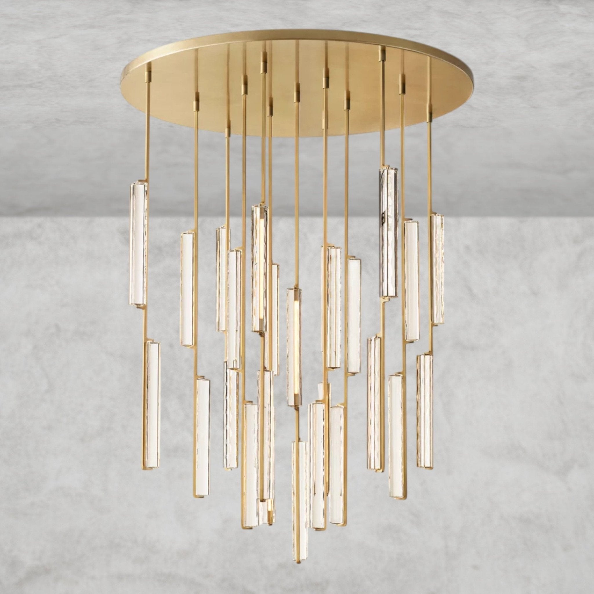 Audaben Crystal Round Chandelier 24", 40", 56" - Cyran Lamps