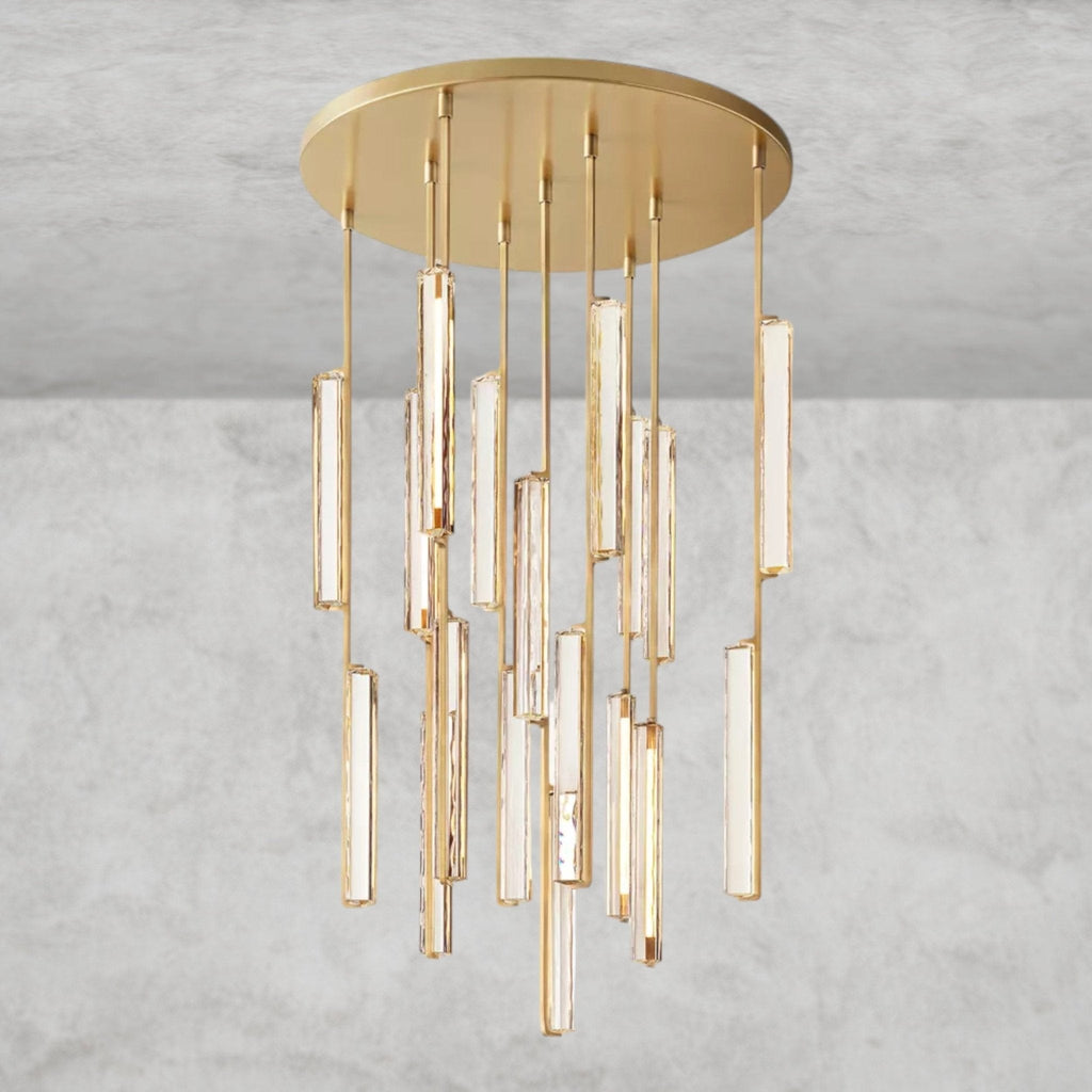 Audaben Crystal Round Chandelier 24", 40", 56" - Cyran Lamps