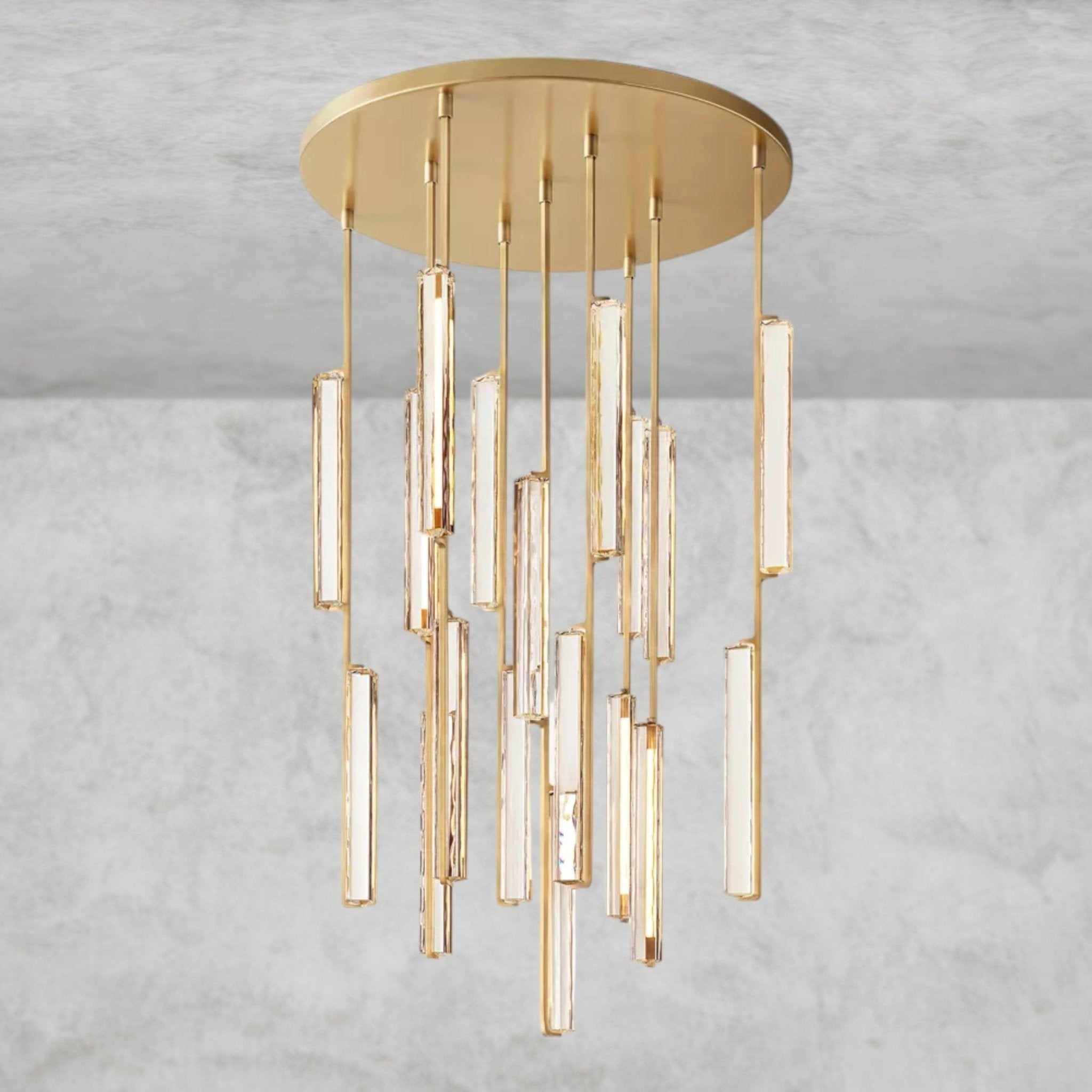 Audaben Crystal Round Chandelier 24", 40", 56" - Cyran Lamps