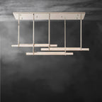 Audaben Crystal Triple Bar Linear Chandelier 60", 72" - Cyran Lamps
