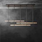 Audaben Crystal Triple Bar Linear Chandelier 60", 72" - Cyran Lamps