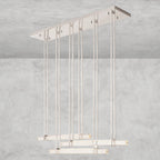 Audaben Crystal Triple Bar Linear Chandelier 60", 72" - Cyran Lamps