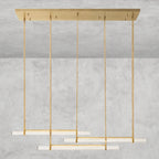 Audaben Crystal Triple Bar Linear Chandelier 60", 72" - Cyran Lamps