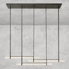 Audaben Crystal Triple Bar Linear Chandelier 60", 72" - Cyran Lamps