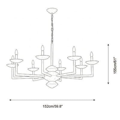 Aurelia Vine Chandelier - Cyran Lamps