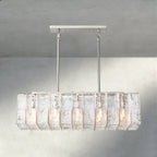 Aurelle Clear Glass Linear Chandelier - Cyran Lamps