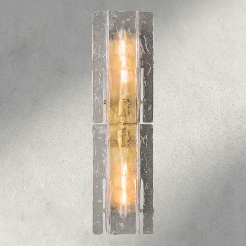 Aurelle Clear Glass Wall Sconce - Cyran Lamps