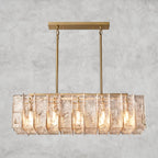 Aurelle Smoke Glass Linear Chandelier - Cyran Lamps