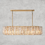 Aurelle Smoke Glass Linear Chandelier - Cyran Lamps