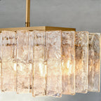 Aurelle Smoke Glass Linear Chandelier - Cyran Lamps