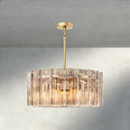 Aurelle Smoke Glass Round Chandelier - Cyran Lamps